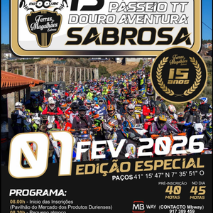 15ª Edição Especial Passeio TT Douro Aventura Sabrosa
